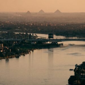 Cairo and Pyramids from Sharm El-Sheikh by Plane